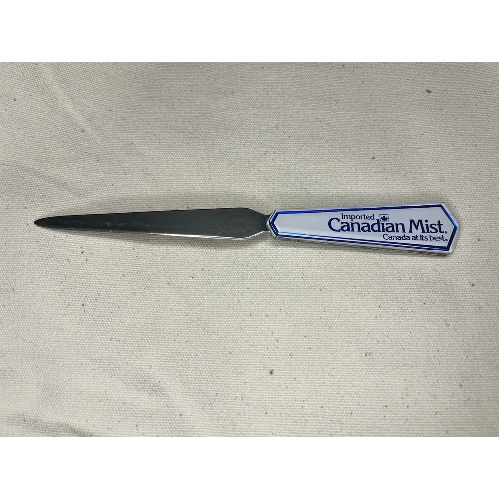 Vintage Rare Advertising Canada Mist Elegant Letter Opener Mail